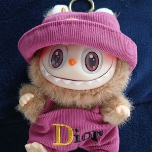 Labubu with "Dior" Pink Outfit